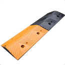 Quebra-Molas Modular de Borracha 1 Metro Redutor de Velocidade Preto e Amarelo