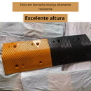 Quebra-Molas Modular de Borracha 1 Metro Redutor de Velocidade Preto e Amarelo