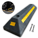 Limitador de Vaga Batente de Estacionamento 55cm Borracha com Refletivo